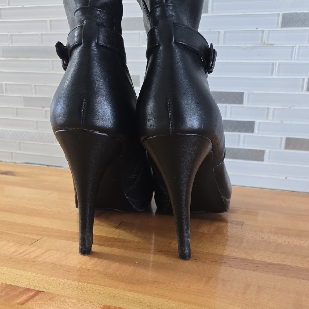 Nine West Black Heeled Boots - Picture 3 of 8